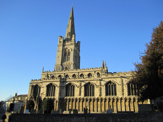 All Saints in Stamford's traditional market square