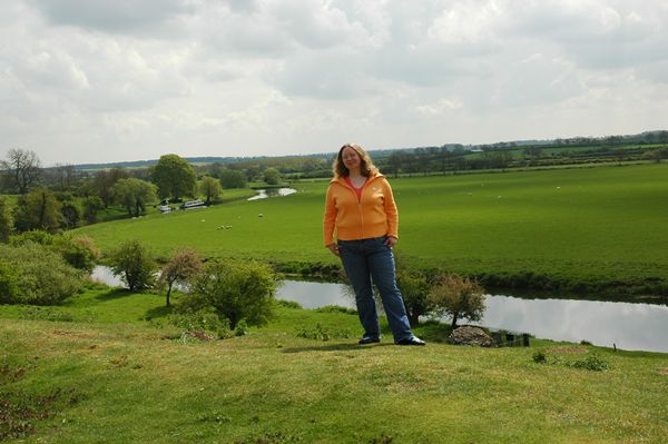 The river Nene behind me at Fotheringhay