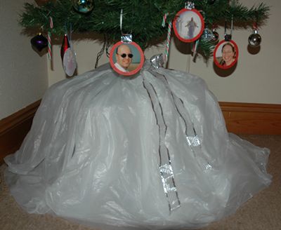 The finished tree skirt...